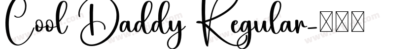 Cool Daddy Regular字体转换